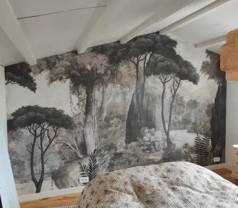 Réalisation de revêtement mural par TLM Déco Design, peintre décorateur à la Rochelle